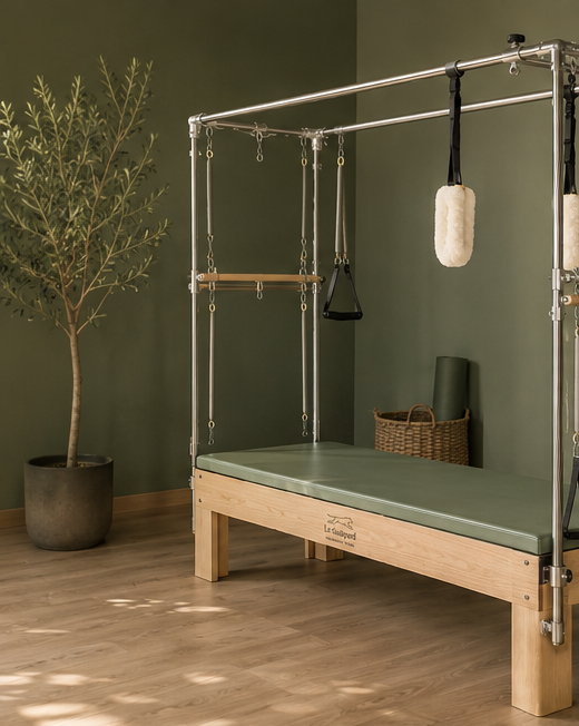 Cadillac de Pilates : table, cadre et ressorts suspendus